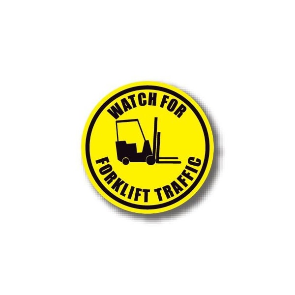 Ergomat 17in CIRCLE SIGNS - Watch For Forklift Traffic DSV-SIGN 289 #6062 -UEN - main